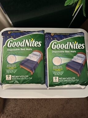 GoodNites Disposable Bed Mats- 2 pack